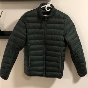 Water-Resistant Quilted Down Jacket